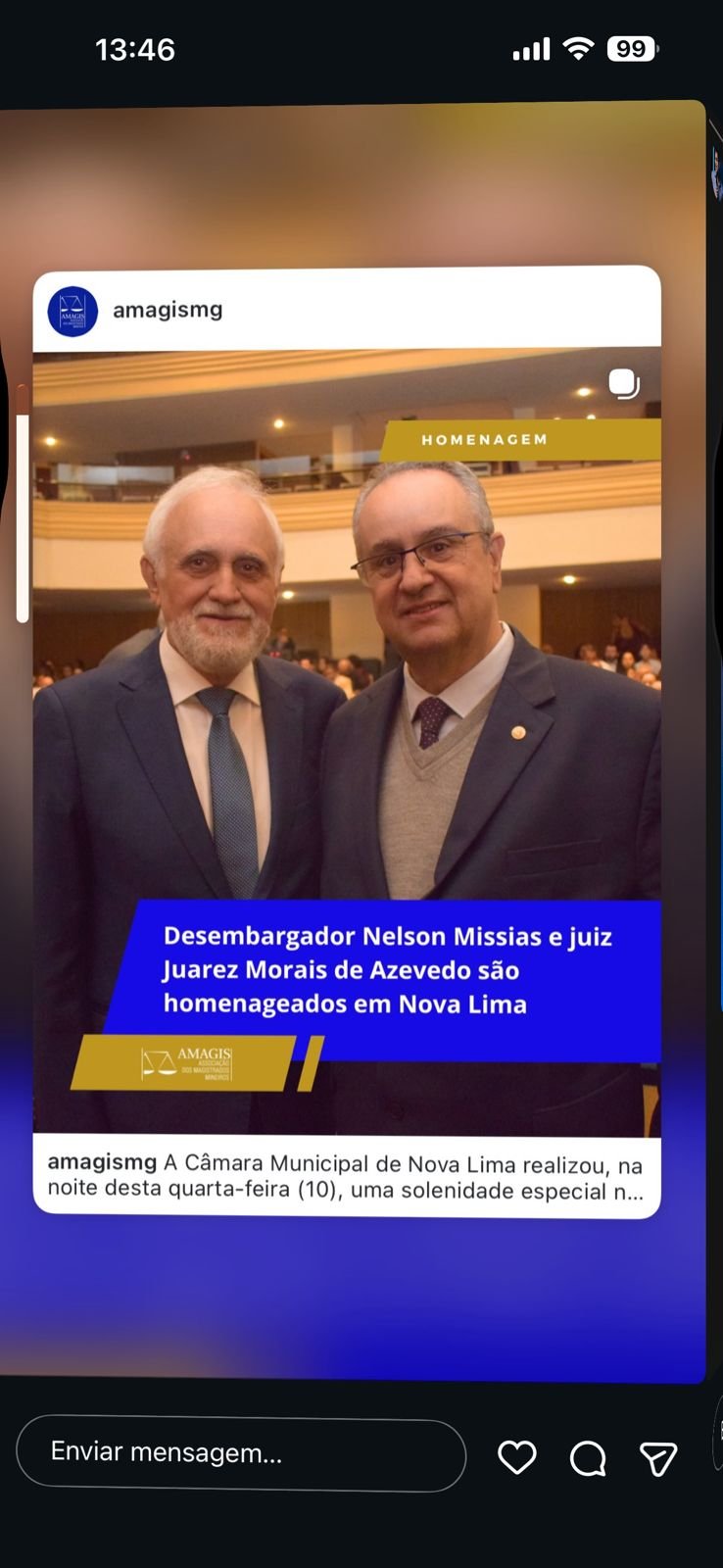 Solenidade em Nova Lima